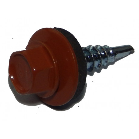 Farmárska skrutka 4,8x20 mm RAL 8004