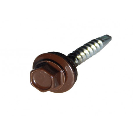 Farmárska skrutka 4,8x35 mm RAL 8017