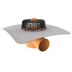 Strešná vpusť bočná TW 125 PVC V - DN 125