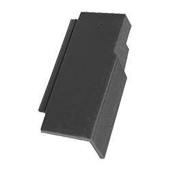 LEIER Granite Carbon - Polovičná krajná škridla