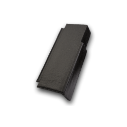 LEIER Granite LUX Čierna - Polovičná krajná škridla